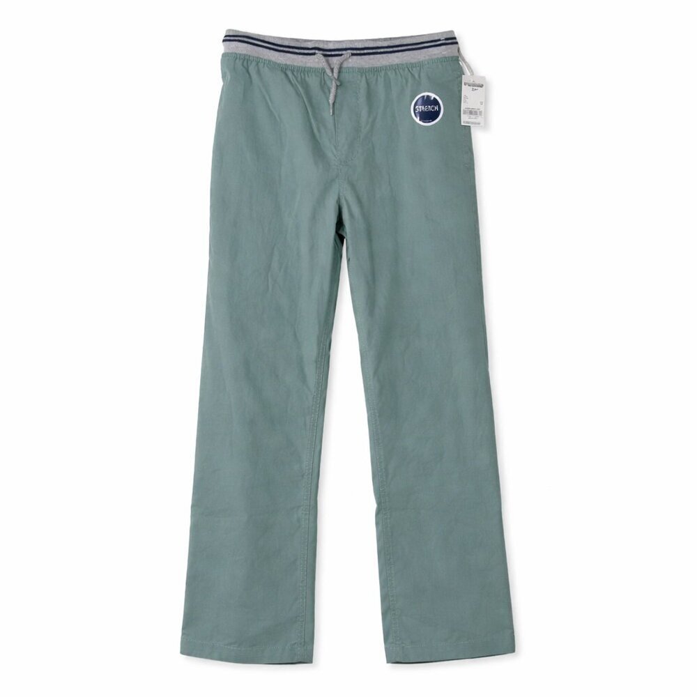 NWT OSHKOSH B’GOSH Boy’s Green Stretch Pull-On Pants Size 12